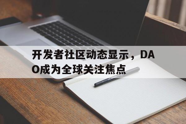 金年会sports关于开发者社区动态显示，DAO成为全球关注焦点的信息